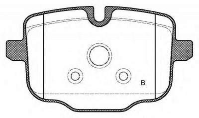 OPEN PARTS bpa143300 -  Комплект тормозных колодок, дисковый тормоз